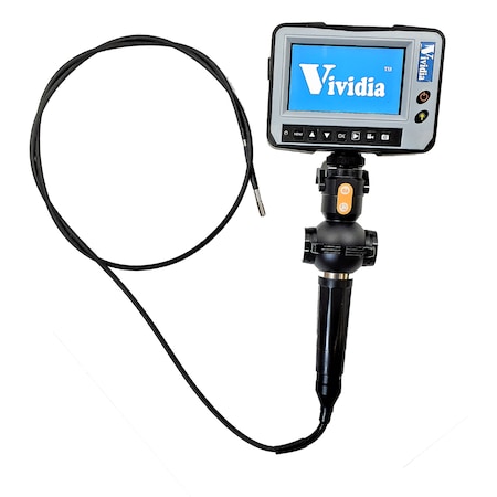 Vividia Articulating LCD Dual Camera Borescope, 6mm, 5ft Long, Four-Way BD-4-6015